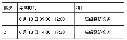 2023年上海高级经济师考试时间（具体几点）