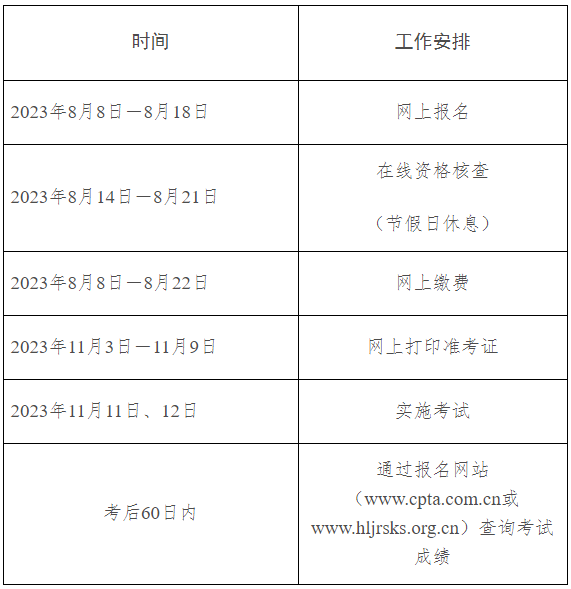黑龙江考区2023年度初、中级经济师考试报考安排公布！网上报名时间为8月8日至8月18日！