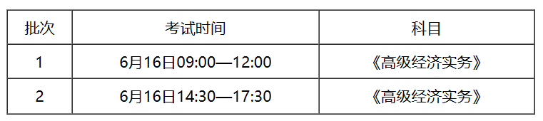 安徽省2024年度全国高级经济专业技术资格考试考务工作安排